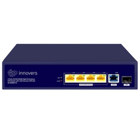 سوئیچ ۴ پورت POE اینوورس مدل Innovers IN-1004GP-1C
